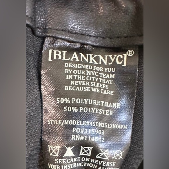 3X BLANKNYC Blackwidow faux leather joggers! - Picture 4 of 4